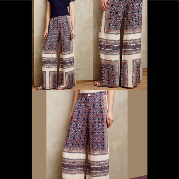 Anthropologie Pants - NWT Anthropologie Elevenses Motif Pants
